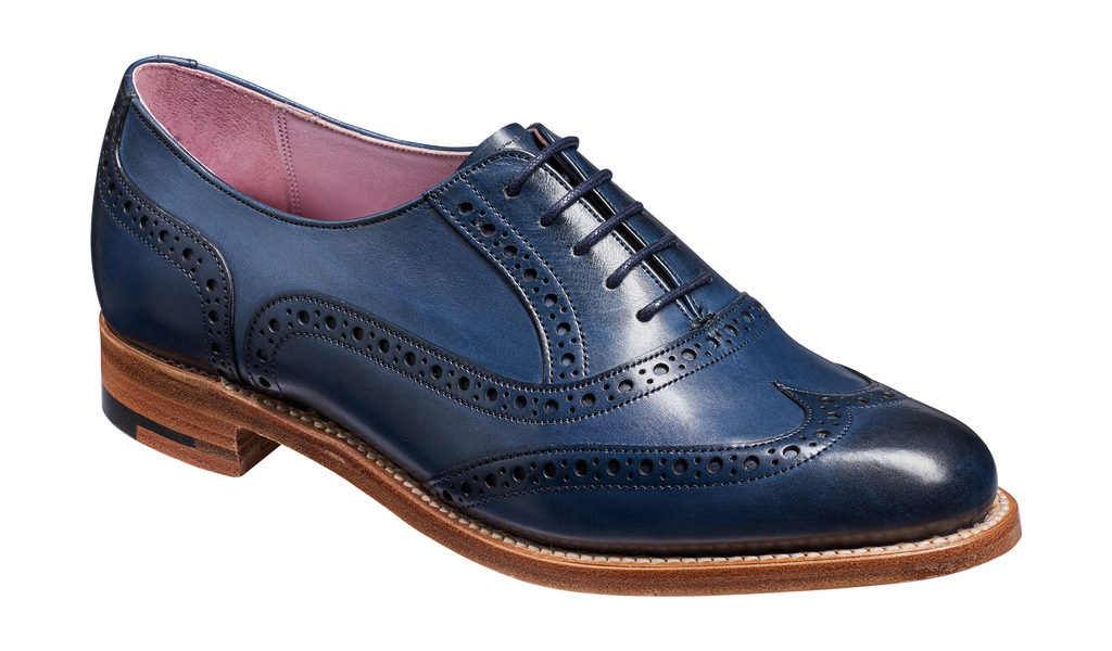 Fearne Navy Hand Painted Barker Shoes Outlet