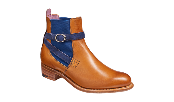 Alexandra - Cedar Calf / Blue Strap