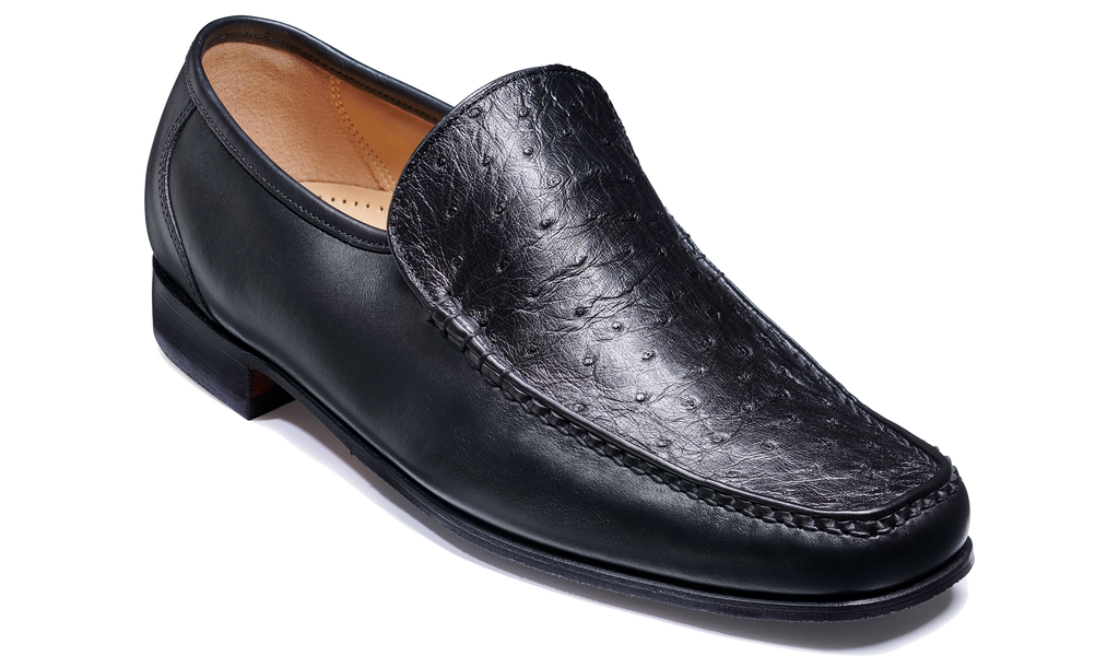 Javron - Ostrich Black Calf